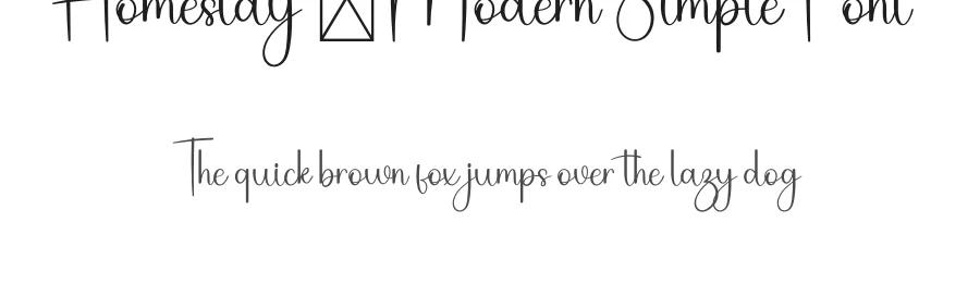 Homestay – Modern Simple Font by freshtypeink — Script Handwritten Font