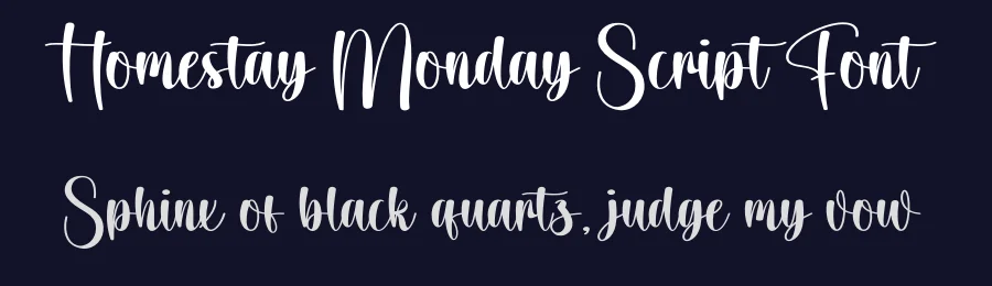 Homestay Monday Script Font by creativeletter — Script Handwritten Font — thumbnail 2
