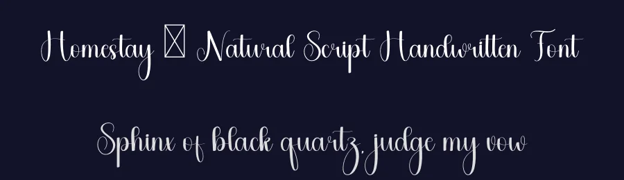 Homestay – Natural Script Handwritten Font by freshtypeink — Script Handwritten Font — thumbnail 2