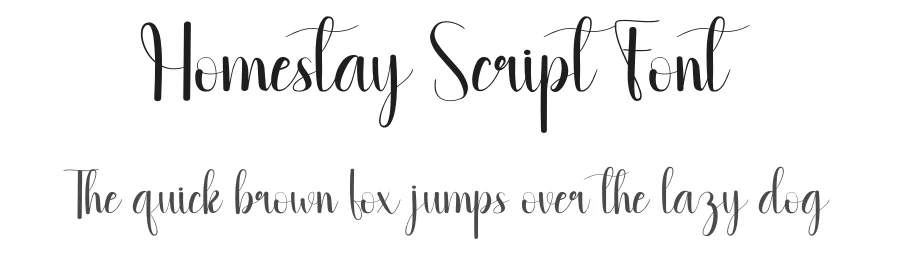 Homestay Script Font by andikastudio — Script Handwritten Font