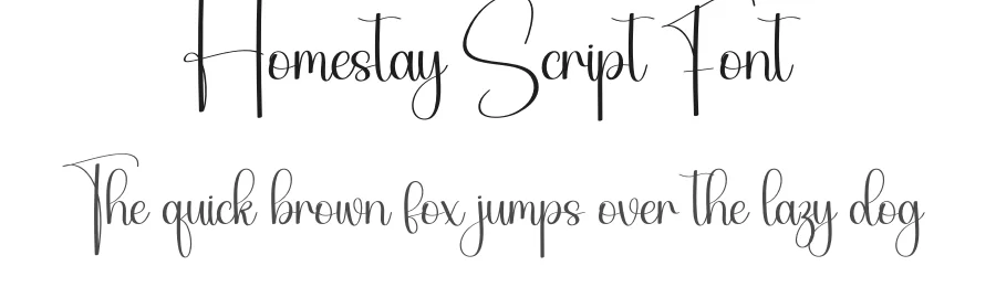 Homestay Script Font by creativeletter — Script Handwritten Font