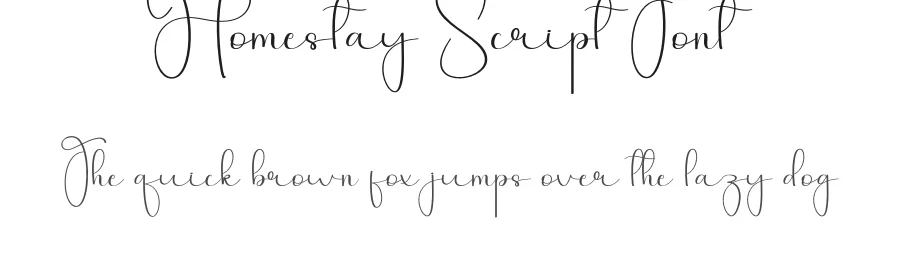 Homestay Script Font by andikastudio — Script Handwritten Font