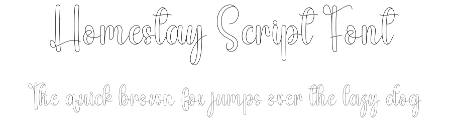 Homestay Script Font by andikastudio — Script Handwritten Font