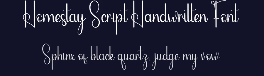 Homestay Script Handwritten Font by andikastudio — Script Handwritten Font — thumbnail 2