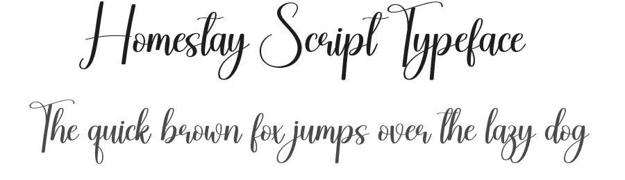 Homestay Script Typeface by creativeletter — Script Handwritten Font