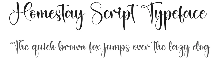Homestay Script Typeface by creativeletter — Script Handwritten Font