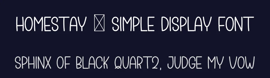 Homestay – Simple Display Font by freshtypeink — Display Font — thumbnail 2
