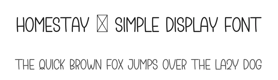 Homestay – Simple Display Font by freshtypeink — Display Font