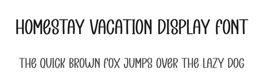 Homestay Vacation Display Font by creativeletter — Display Font