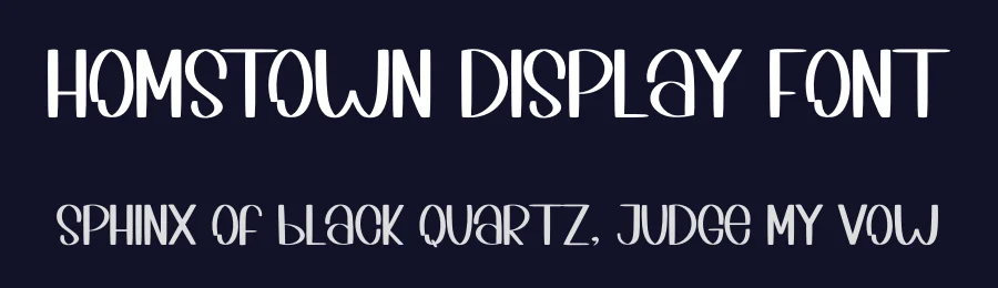 Hometown Display Font by inermediaSTUDIO — Display Font — thumbnail 2
