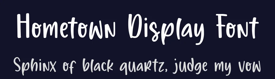 Hometown Display Font by balpirick — Decorative Font — thumbnail 2