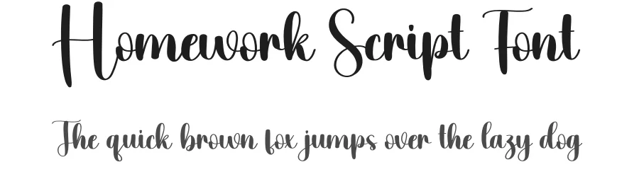 Homework Script Font by creativeletter — Script Handwritten Font