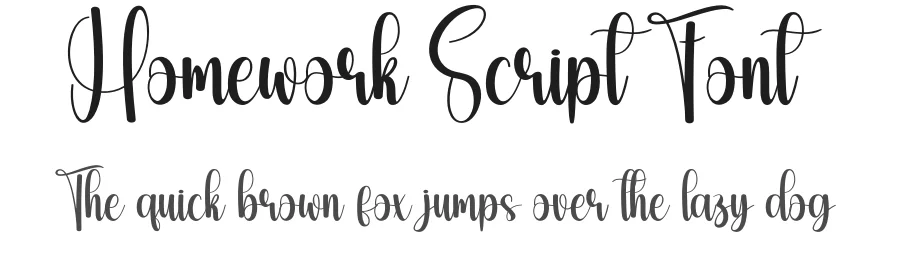 Homework Script Font by creativeletter — Script Handwritten Font