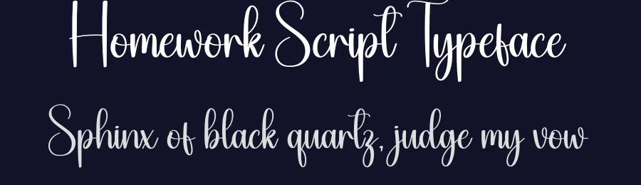 Homework Script Typeface by Kecimpring — Script Handwritten Font — thumbnail 2