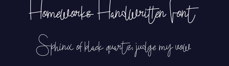 Homeworks Handwritten Font by levincreative — Script Handwritten Font — thumbnail 2