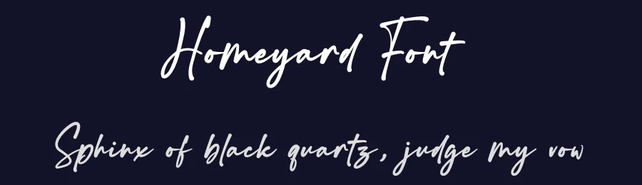 Homeyard Font by Rantautype — Script Handwritten Font — thumbnail 2