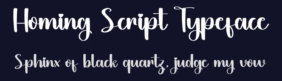 Homing Script Typeface by inermediaSTUDIO — Display Font — thumbnail 2