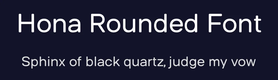 Hona Rounded Font by BarakaType — Display Font — thumbnail 2