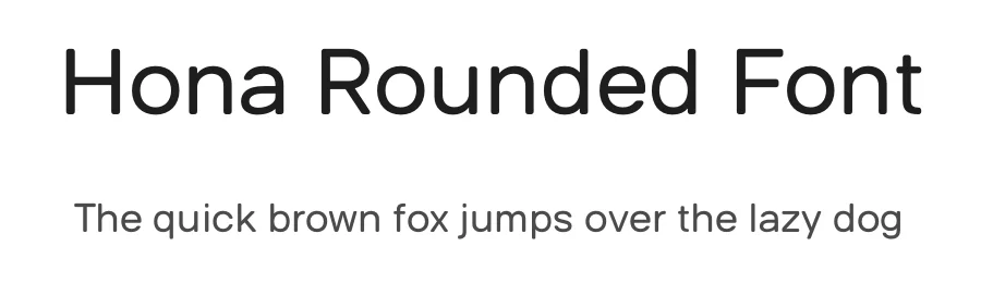 Hona Rounded Font by BarakaType — Display Font