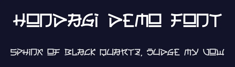 Hondagi Demo Font by Lettersweet — Display Font — thumbnail 2