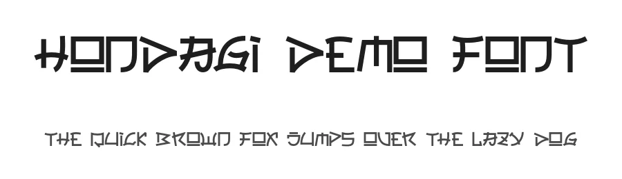 Hondagi Demo Font by Lettersweet — Display Font