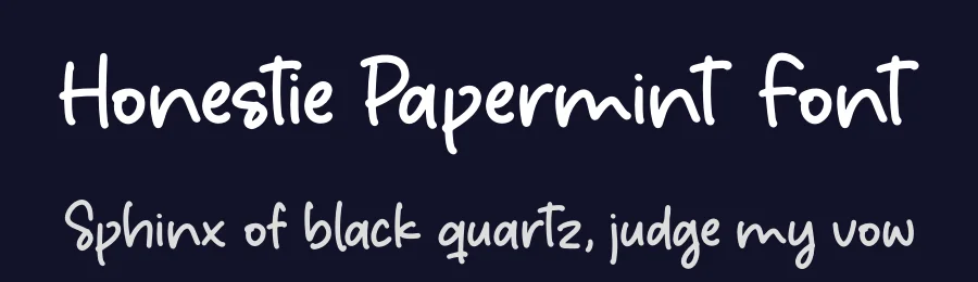 Honestie Papermint Font by letterfabric — Display Font — thumbnail 2