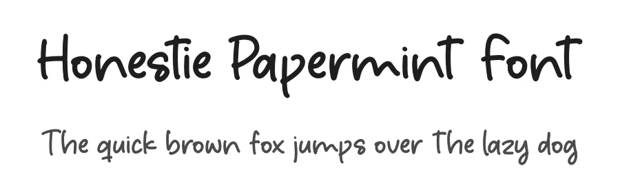 Honestie Papermint Font by letterfabric — Display Font