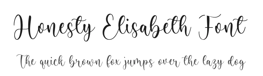 Honesty Elisabeth Font by Timur type — Script Handwritten Font