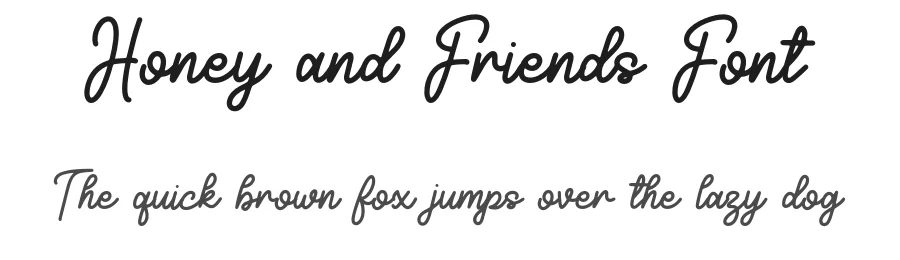 Honey and Friends Font by Forberas Foundry — Script Handwritten Font