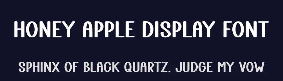 Honey Apple Display Font by freshtypeink — Display Font — thumbnail 2