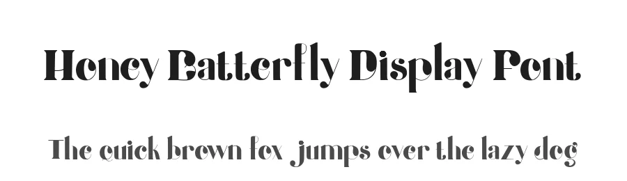 Honey Batterfly Display Font by zeenesia — Display Font