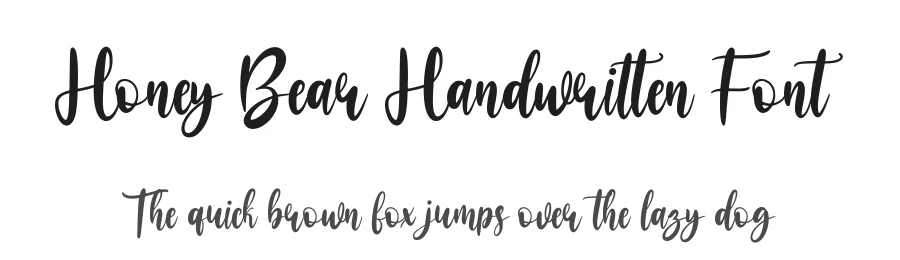 Honey Bear Handwritten Font by Basnistudio — Script Handwritten Font