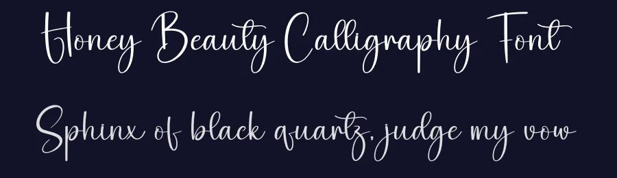 Honey Beauty Calligraphy Font by creativeletter — Script Handwritten Font — thumbnail 2