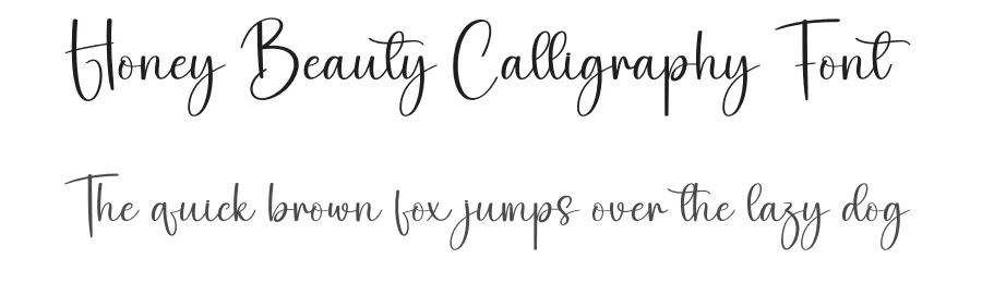 Honey Beauty Calligraphy Font by creativeletter — Script Handwritten Font