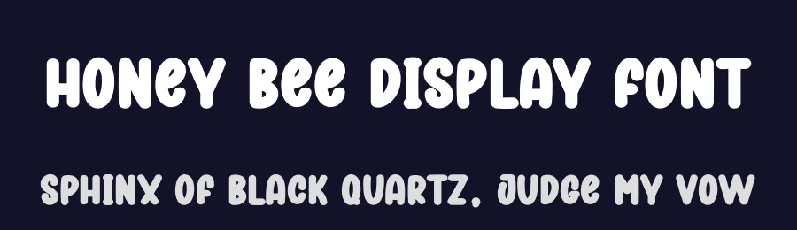 Honey Bee Display Font by creativeletter — Display Font — thumbnail 2