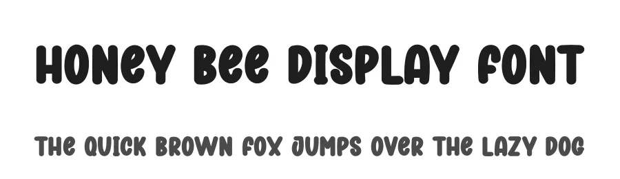 Honey Bee Display Font by creativeletter — Display Font