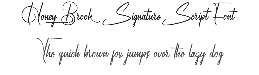 Honey Brook Signature Script Font by nihstudio — Script Handwritten Font