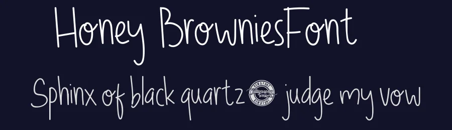 Honey Brownies Font by CalligraphyFonts.net — Display Font — thumbnail 2