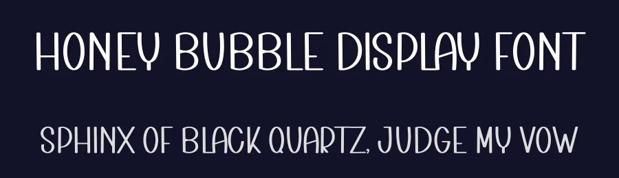 Honey Bubble Display Font by inermediaSTUDIO — Display Font — thumbnail 2