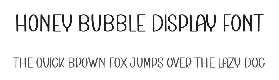Honey Bubble Display Font by inermediaSTUDIO — Display Font