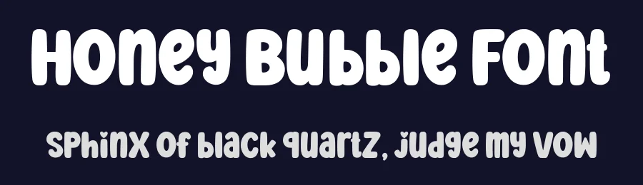 Honey Bubble Font by Siapgraph — Display Font — thumbnail 2