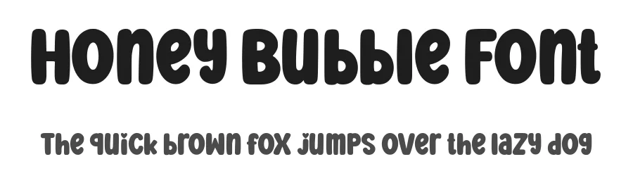 Honey Bubble Font by Siapgraph — Display Font