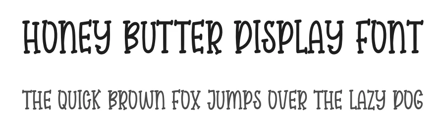 Honey Butter Display Font by inermediaSTUDIO — Display Font