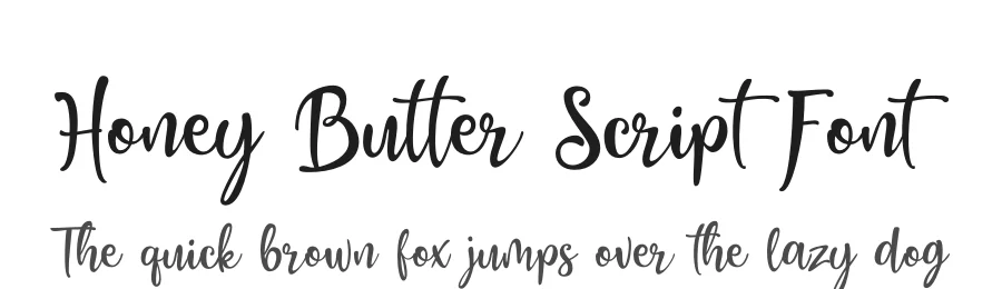 Honey Butter Script Font by Lettersiro — Script Handwritten Font