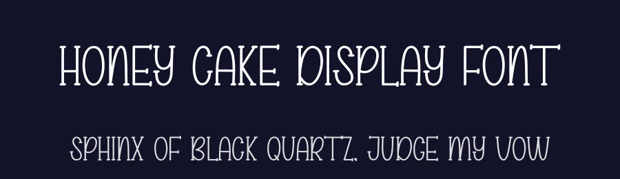 Honey Cake Display Font by creativeletter — Display Font — thumbnail 2