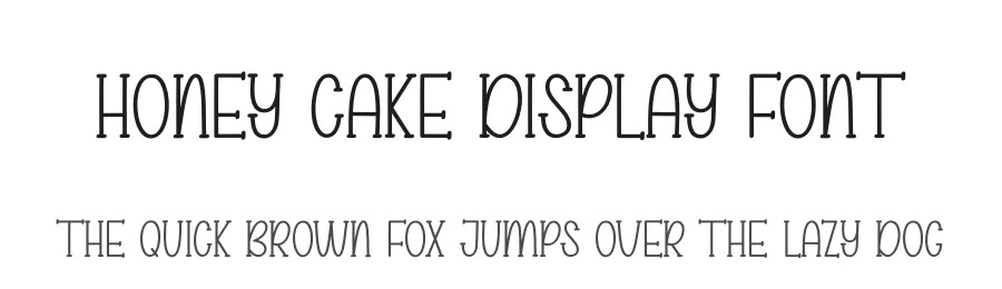 Honey Cake Display Font by creativeletter — Display Font