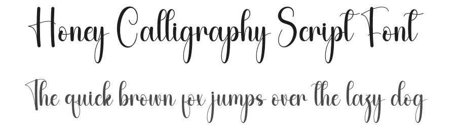 Honey Calligraphy Script Font by andikastudio — Script Handwritten Font
