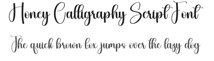 Honey Calligraphy Script Font by creativeletter — Script Handwritten Font