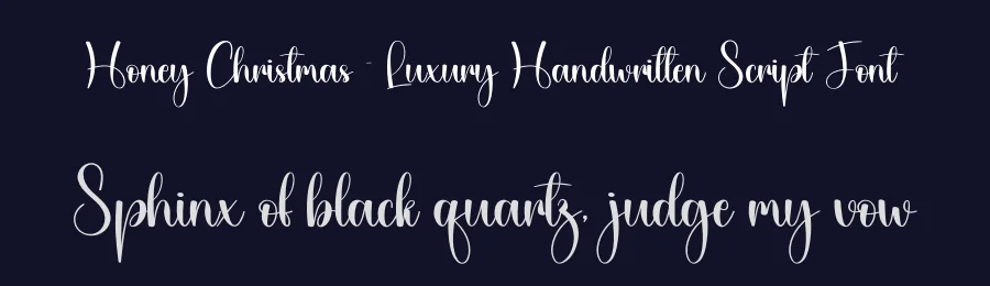 Honey Christmas – Luxury Handwritten Script Font by creativeletter — Script Handwritten Font — thumbnail 2