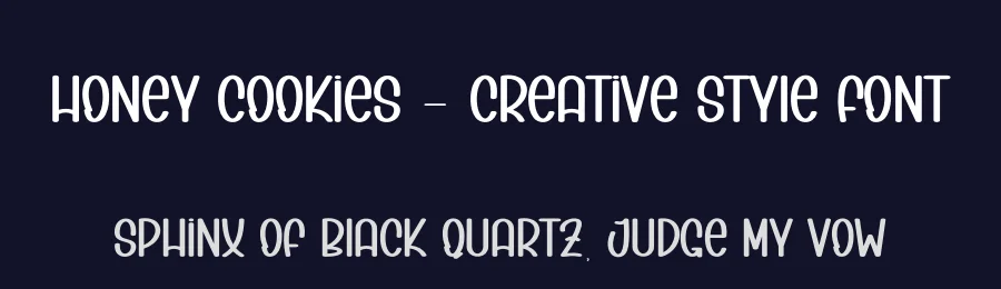 Honey Cookies – Creative Style Font by andikastudio — Display Font — thumbnail 2